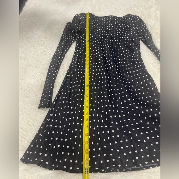 Zara Black and White Polka Dot Dress - Picture 6 of 9